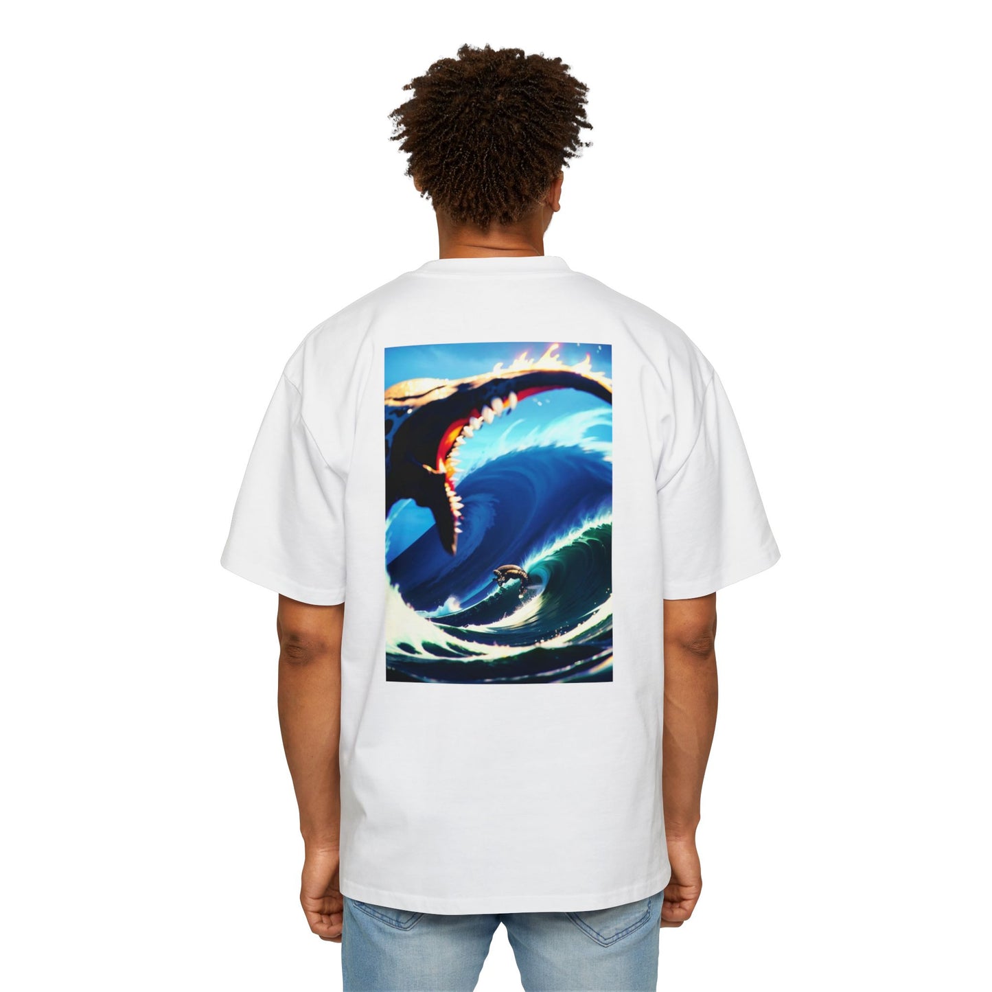 Ocean Wave Graphic Tee, Handmade T-Shirt, Beach Wear, Gift for Surfer, Casual Style, Summer Fashion, Graphic Art Shirt