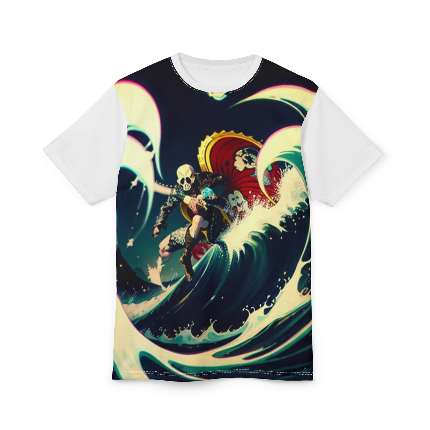 Skull Wave Graphic Tee - Perfect for Adventure Seekers