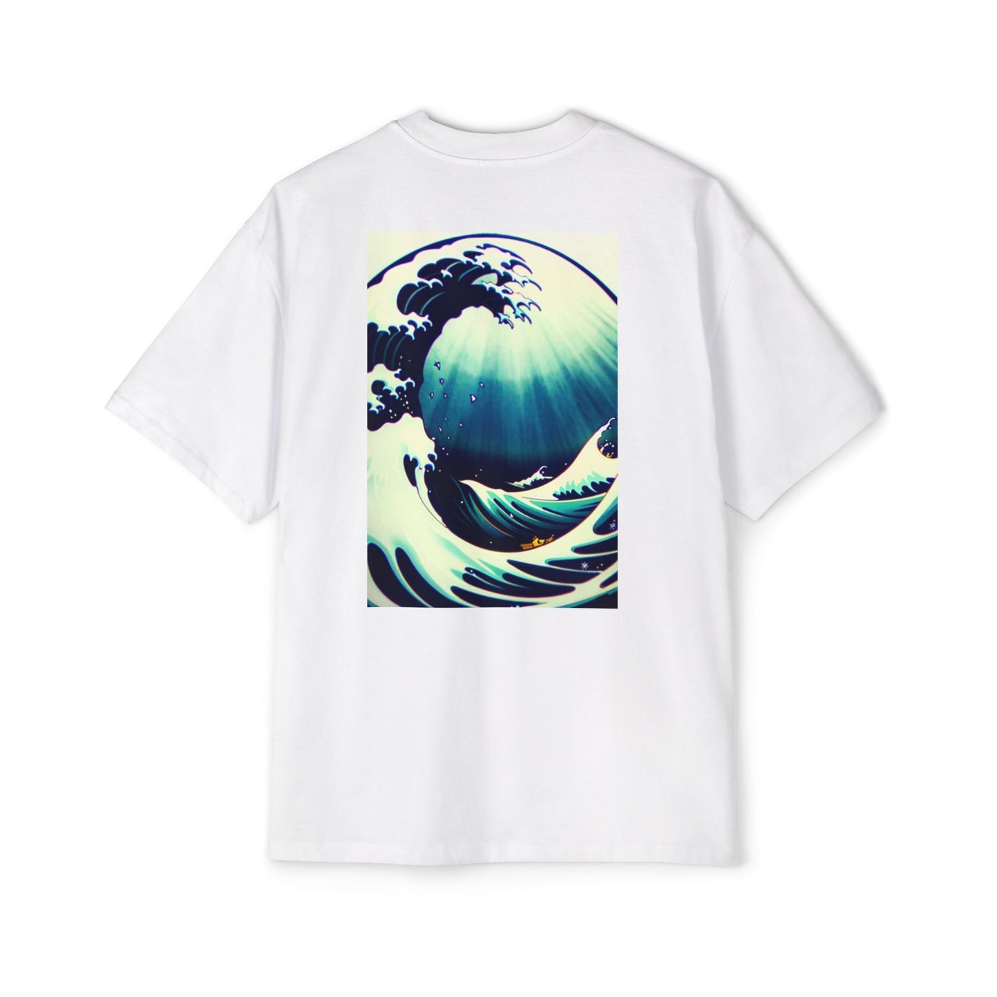 Ocean Wave Graphic Tee, Men's Oversized T-Shirt, Beachwear, Relaxed Fit, Casual Summer Shirt, Gift for Beach Lovers
