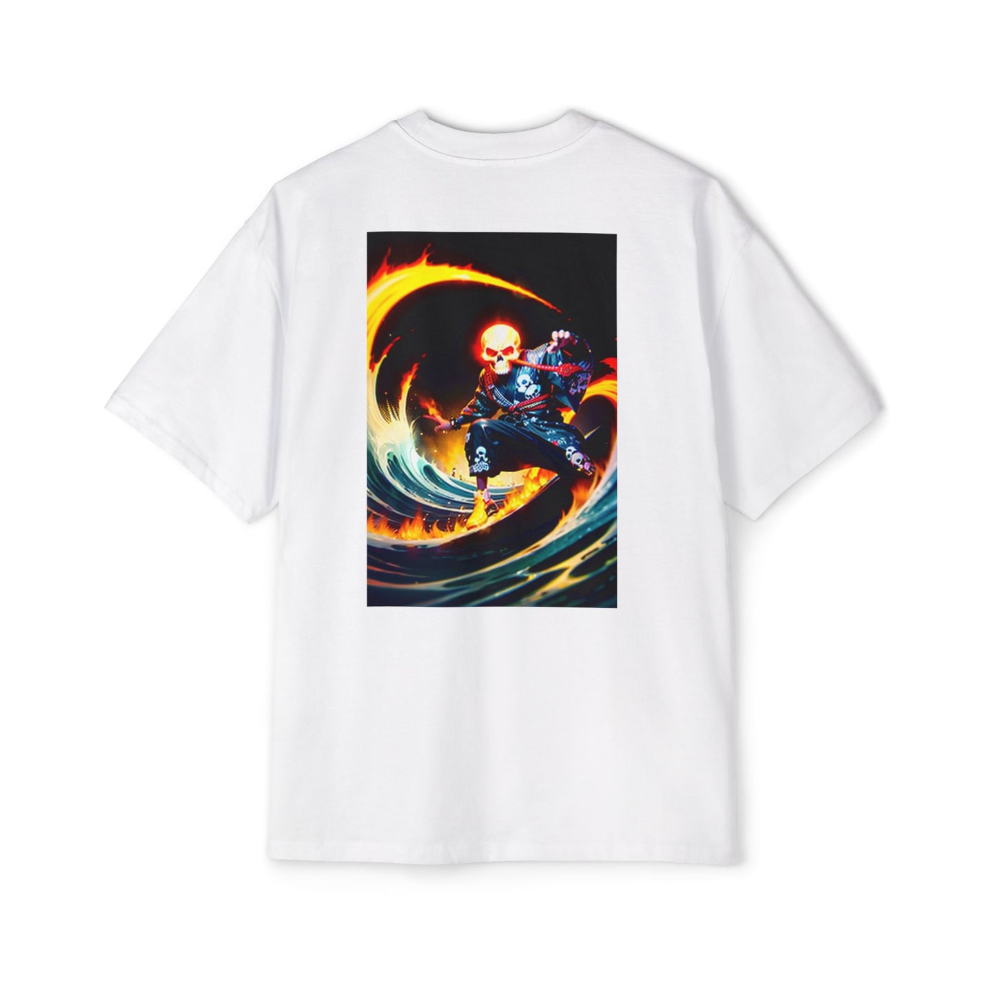 Ocean Wave Graphic Tee | Men’s Heavy Oversized T-Shirt