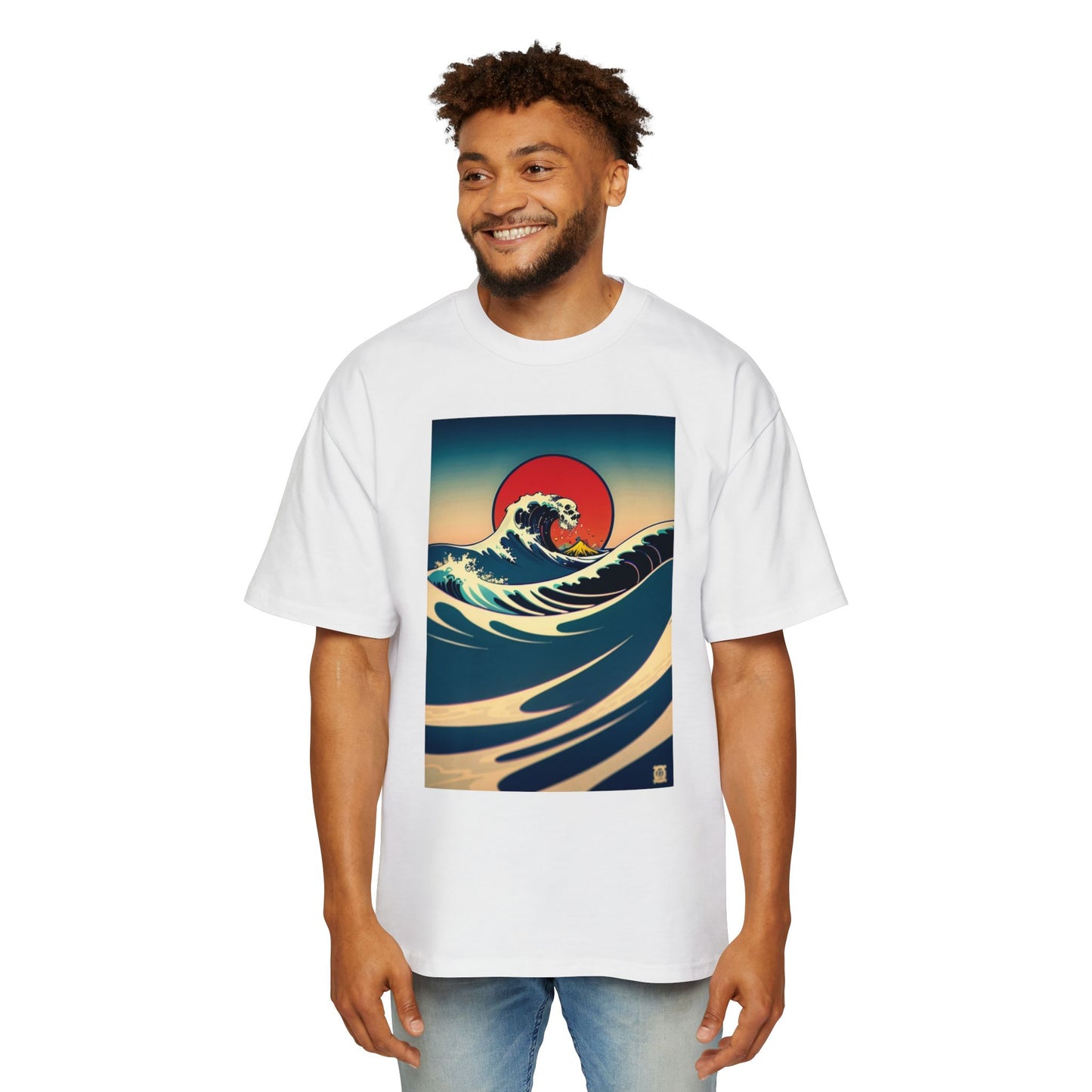 Ocean Wave Graphic Tee, Handmade T-Shirt, Beach Wear, Gift for Surfer, Casual Style, Summer Fashion, Graphic Art Shirt